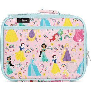 🆕 Girls Pink Reusable Insulated Bag Toddler Meal Containers Interior Pockets